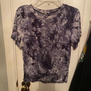 Navy blue tie dye top